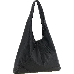 Black Polyethylene Shoulder Bag