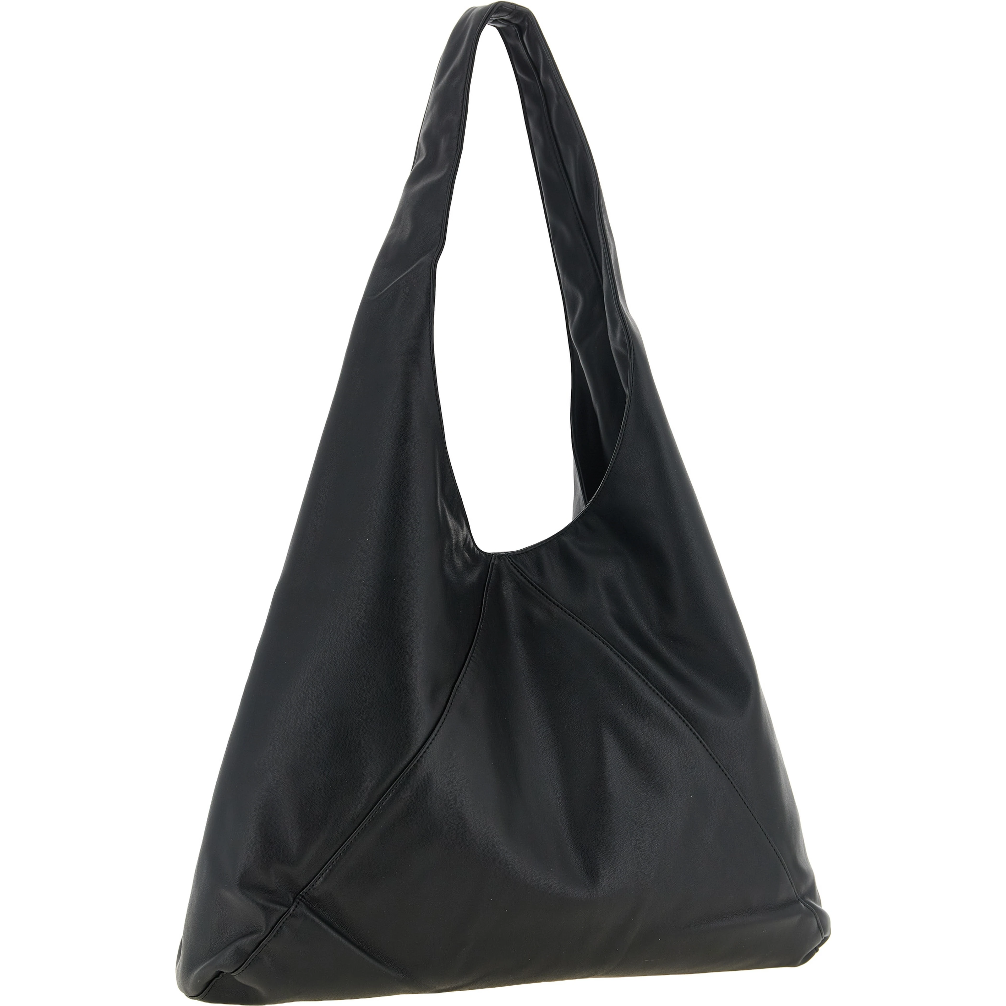 Black Polyethylene Shoulder Bag