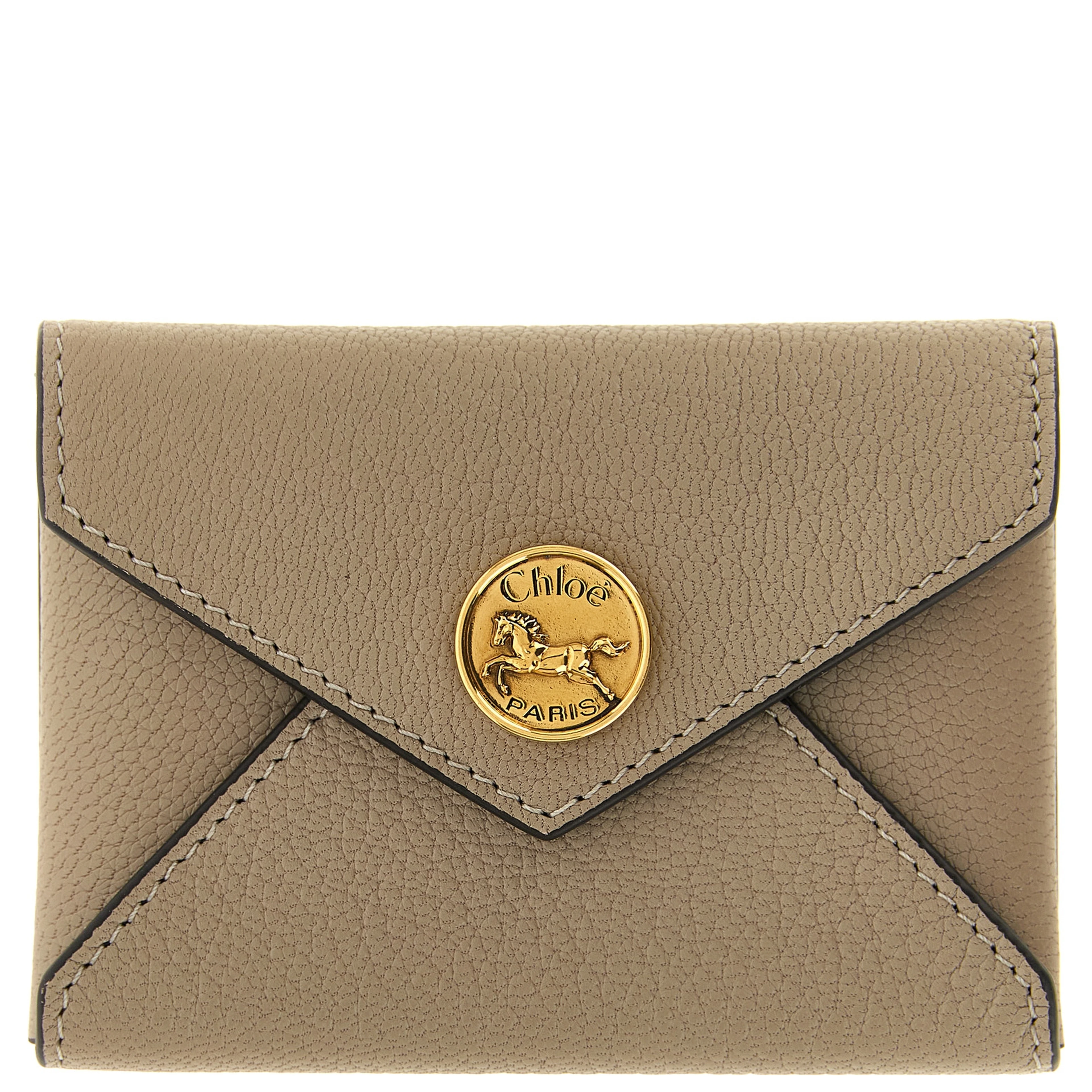 Beige Goatskin Cardholder