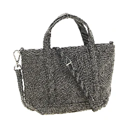 Gray Cotton Tote Bag