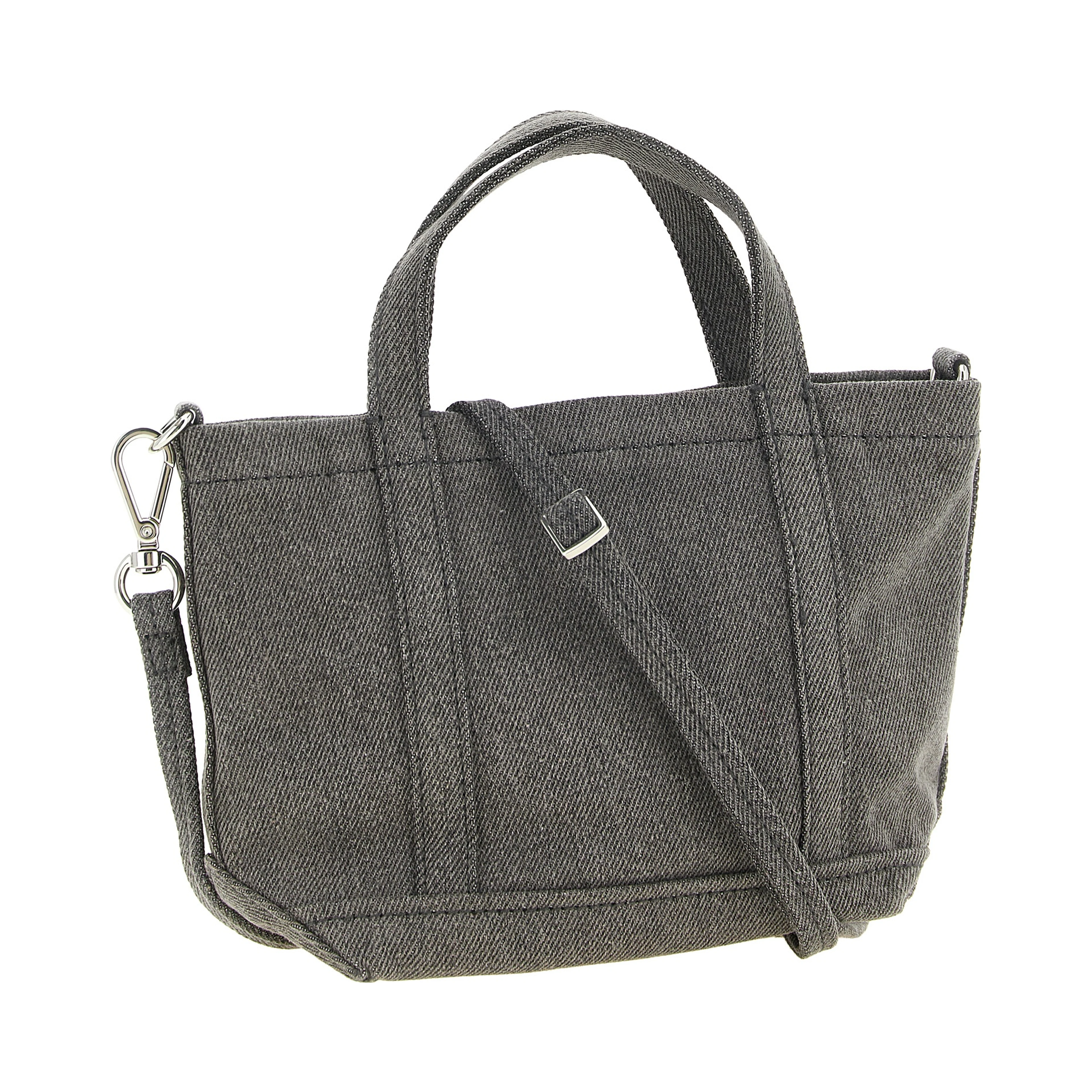 Gray Cotton Tote Bag