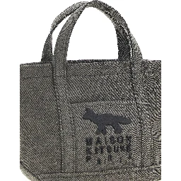 Gray Cotton Tote Bag