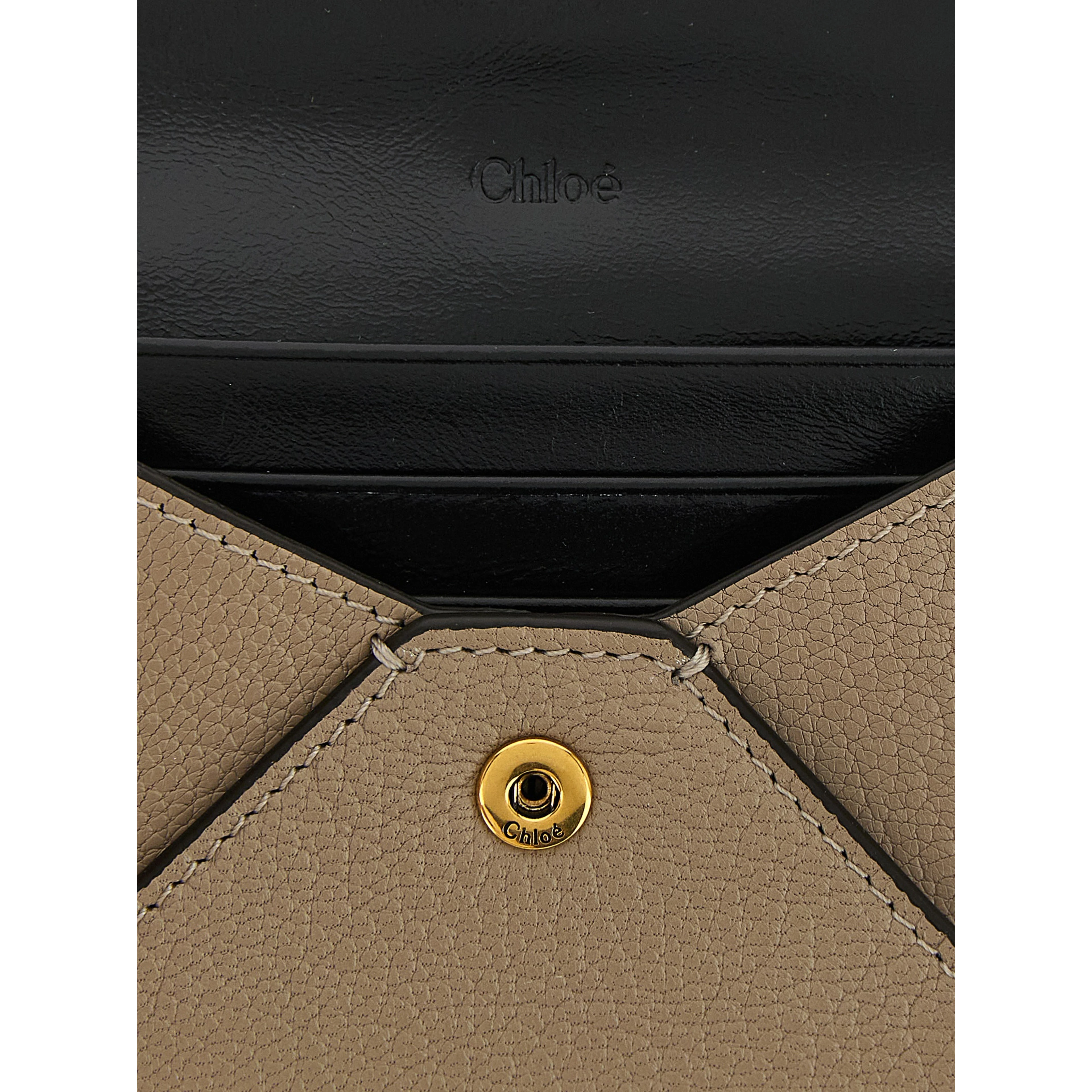 Beige Goatskin Cardholder