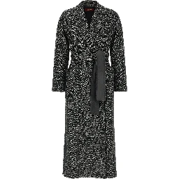 Bicolor Virgin Wool Coat