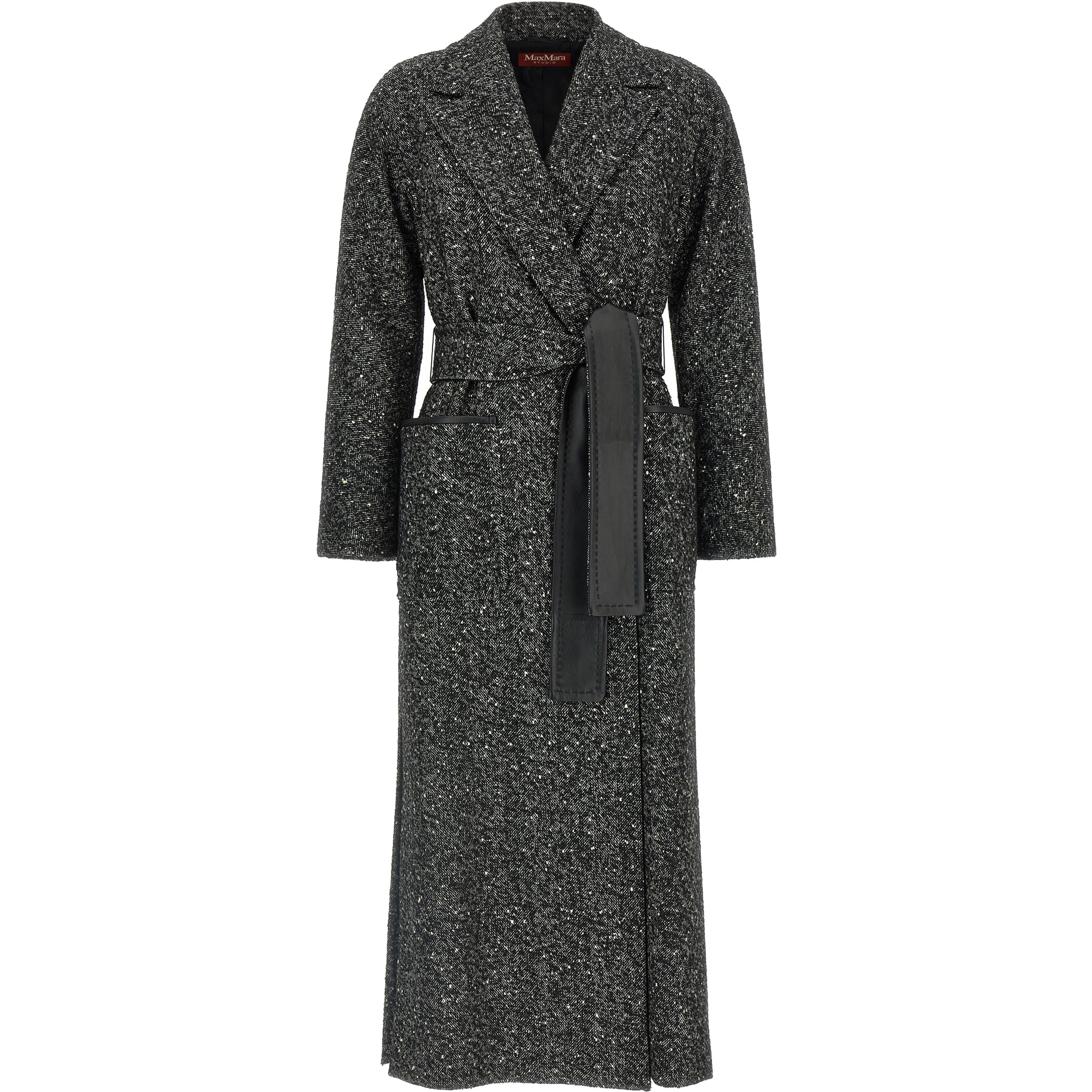 Bicolor Virgin Wool Coat