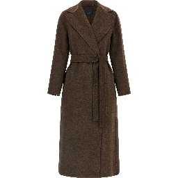 Brown Virgin Wool Coat