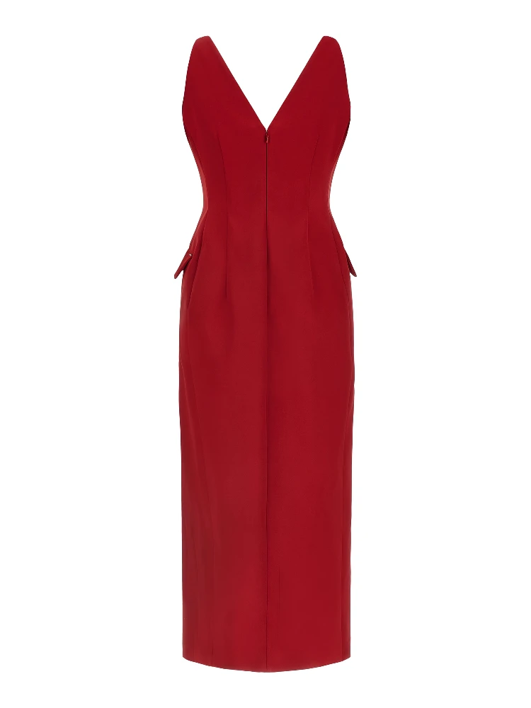 Red Acetate Long Dress alternative