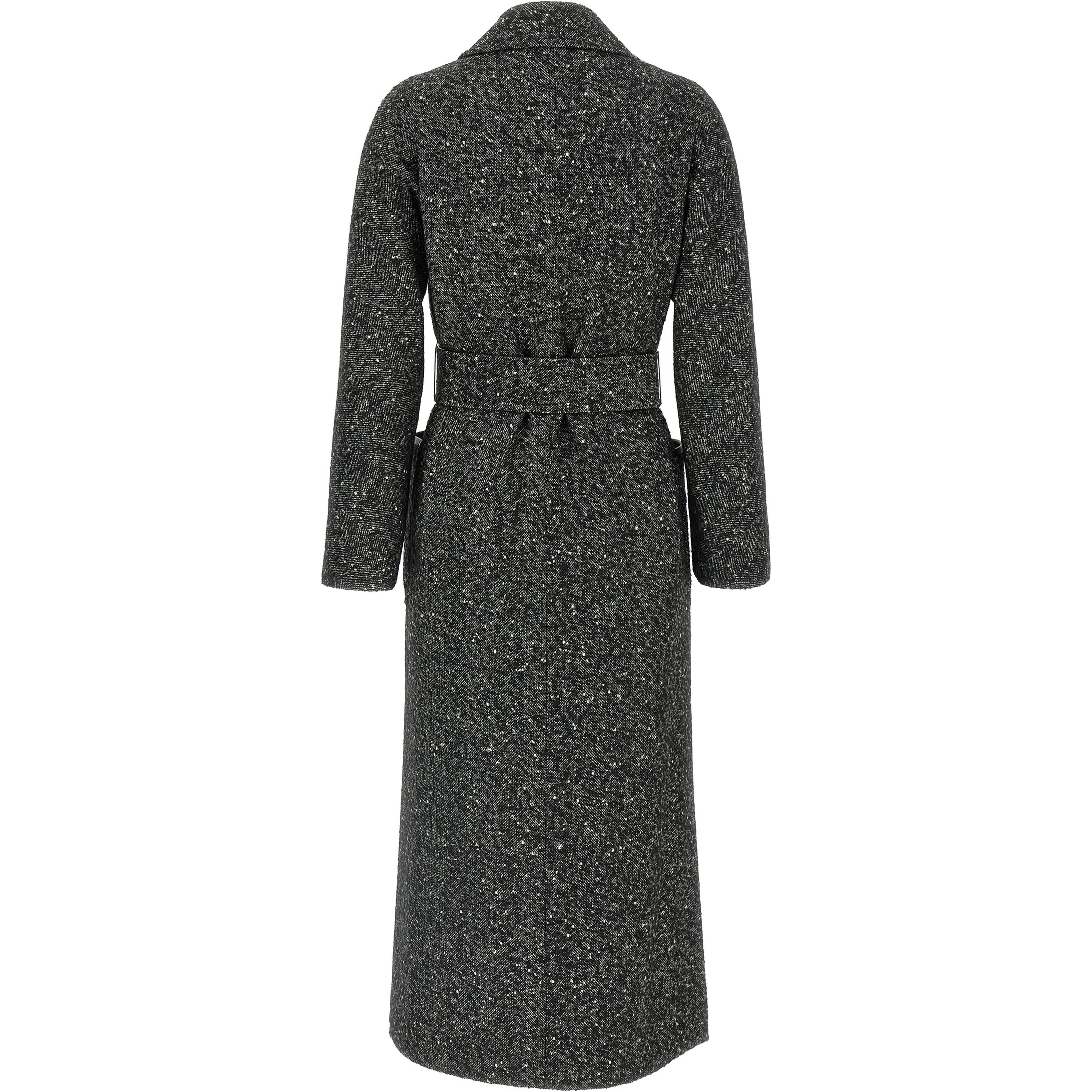 Bicolor Virgin Wool Coat