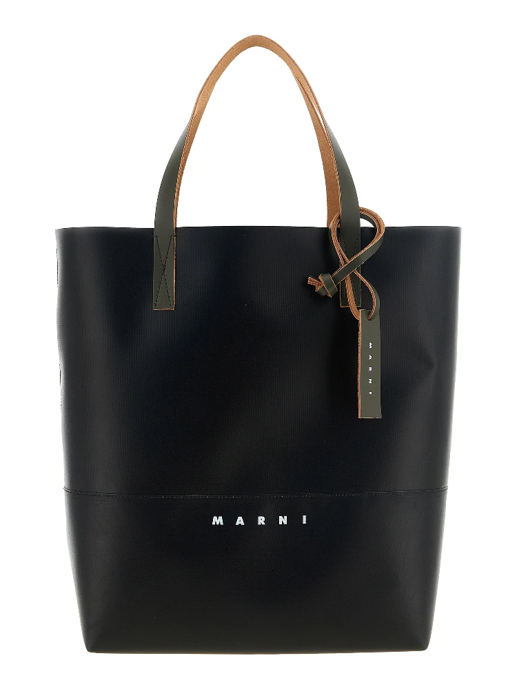 Black Polyester Tote Bag
