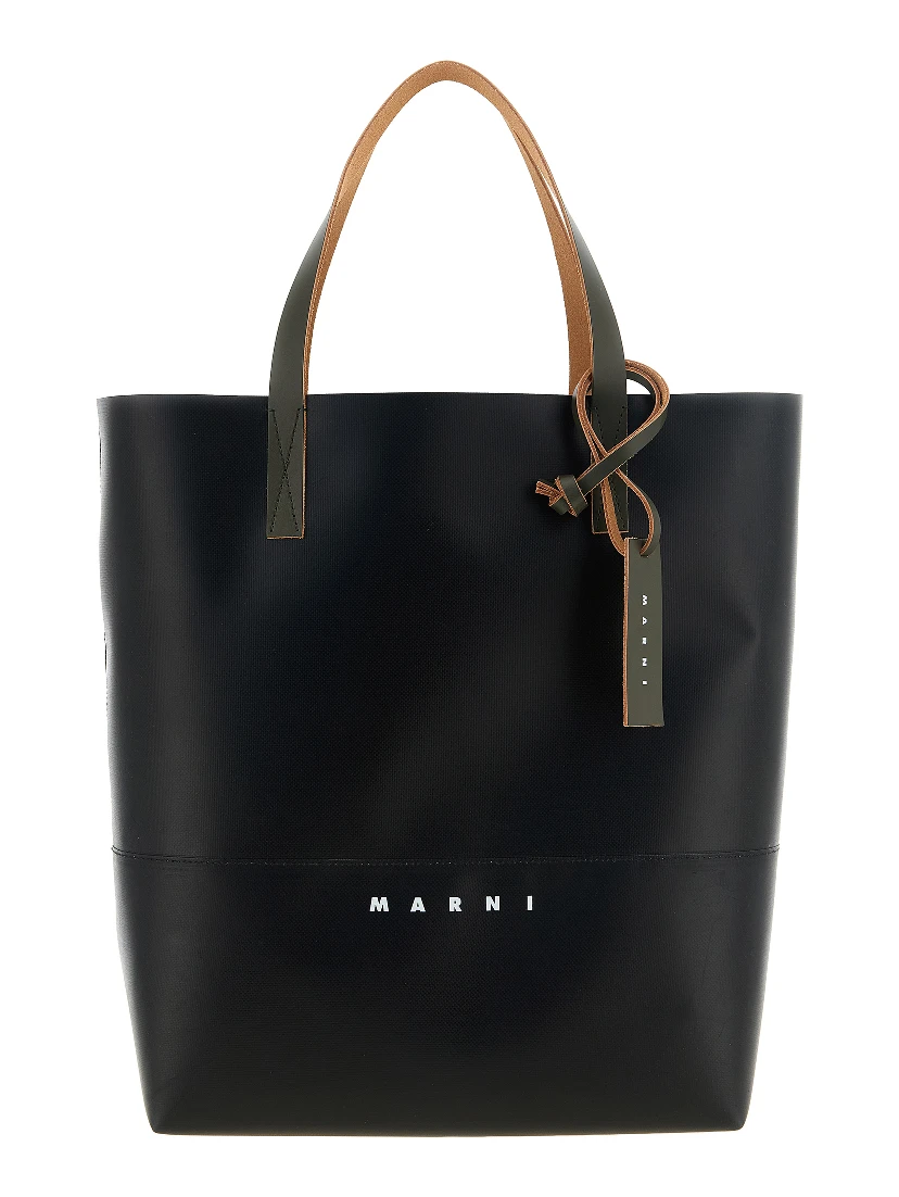 Black Polyester Tote Bag