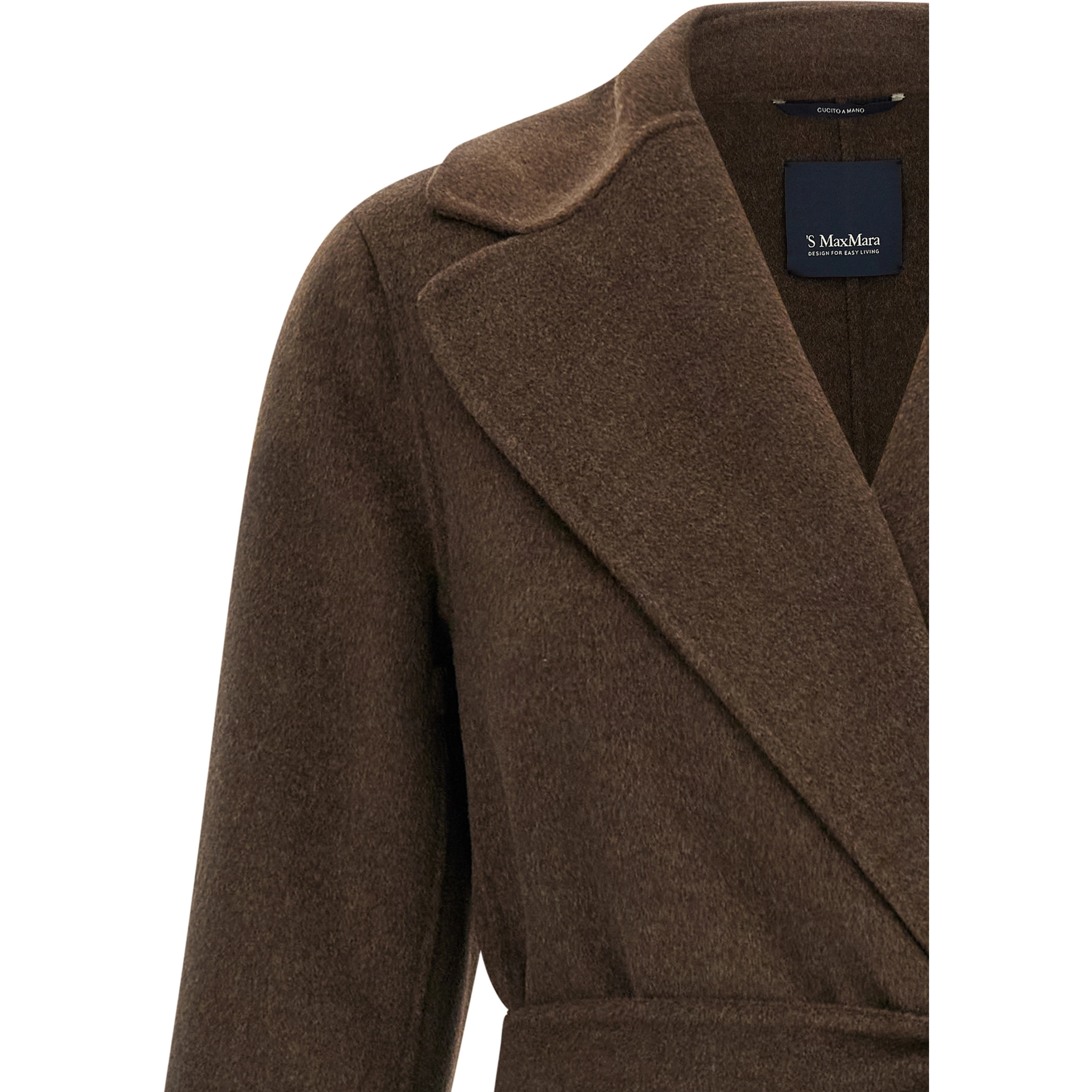 Brown Virgin Wool Coat