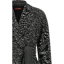 Bicolor Virgin Wool Coat