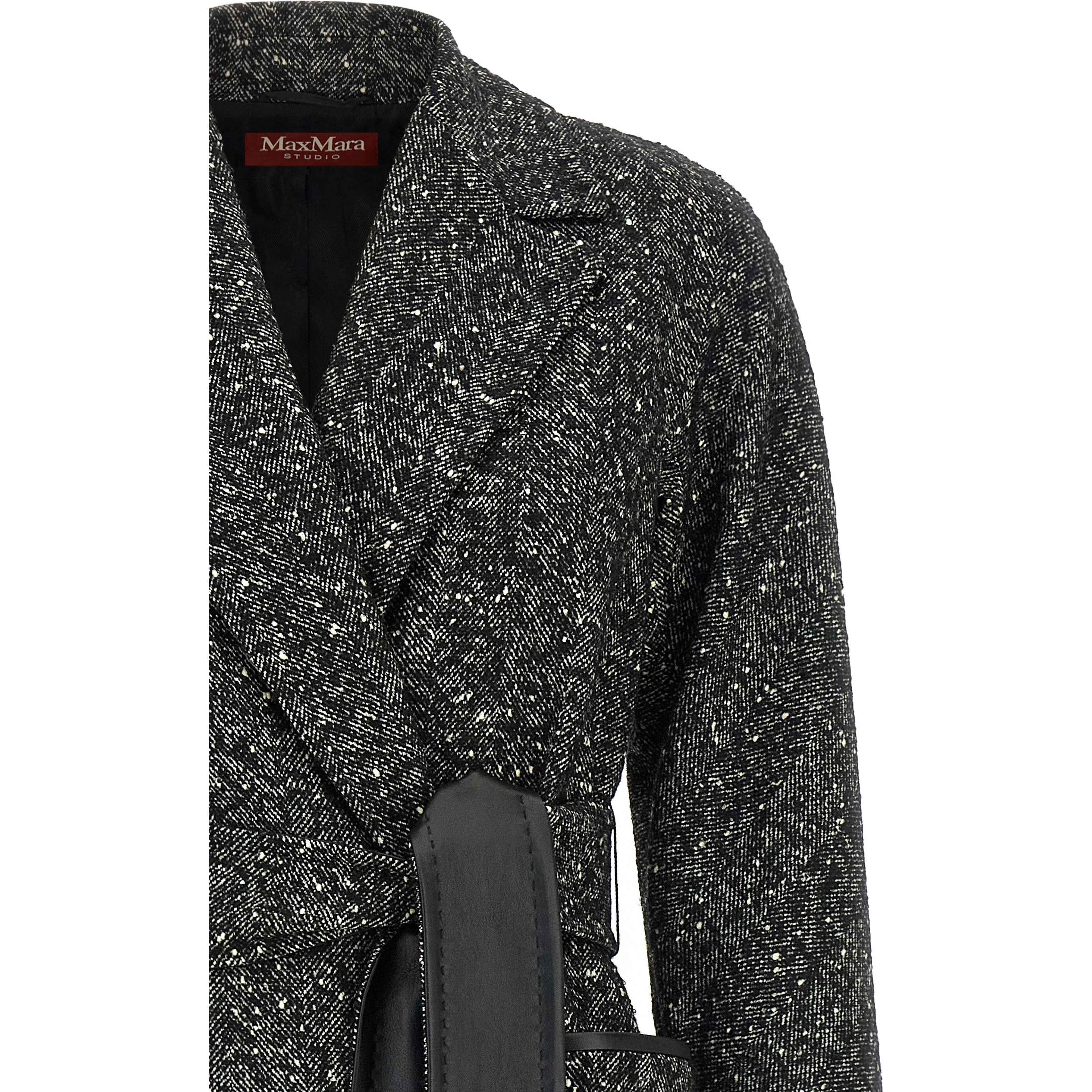 Bicolor Virgin Wool Coat