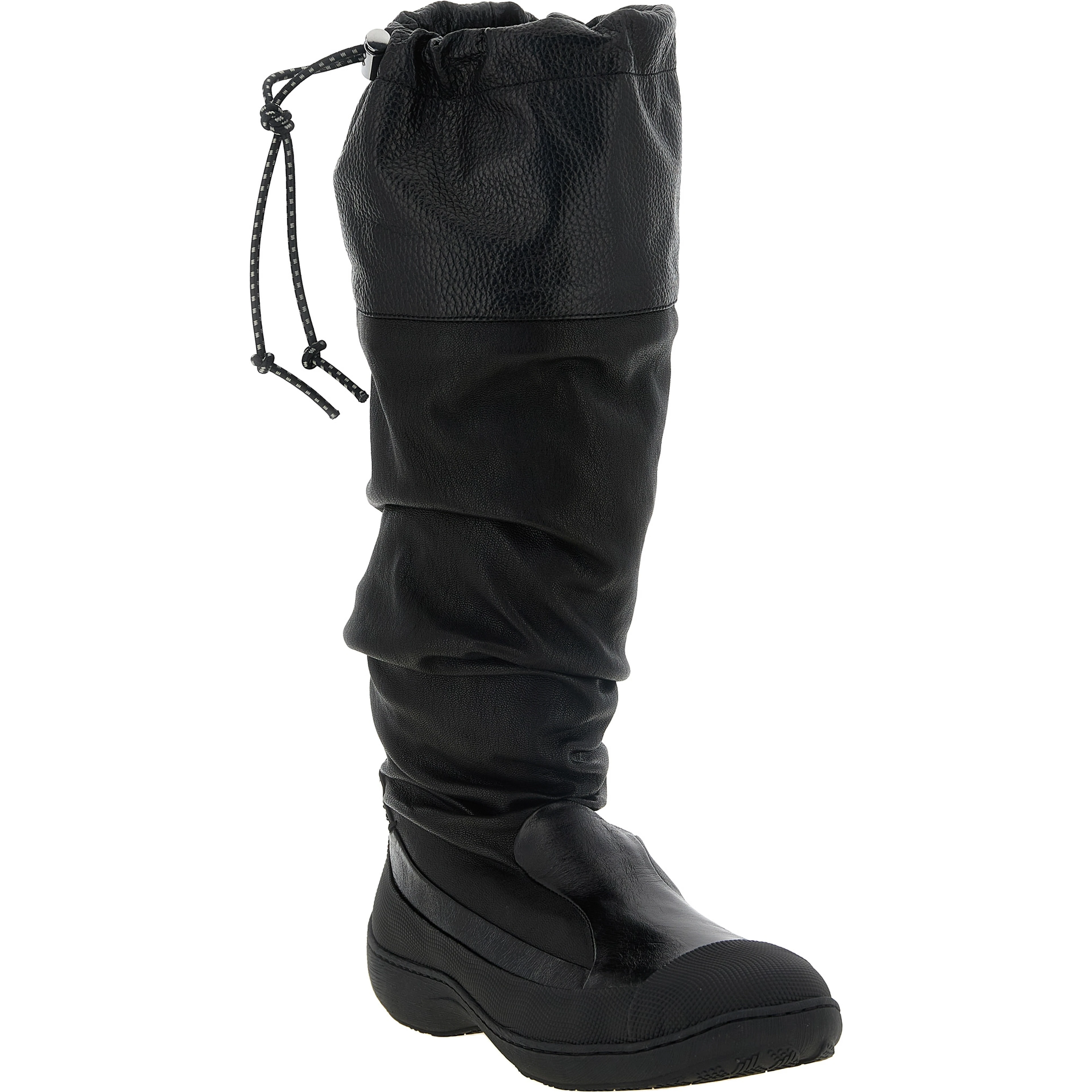 Black Leather Over The Knee