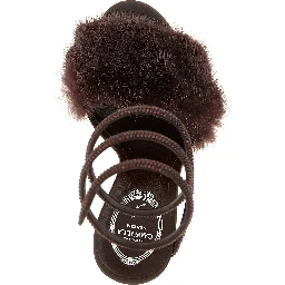 Bordeaux Viscose Stiletto Heel Sandals