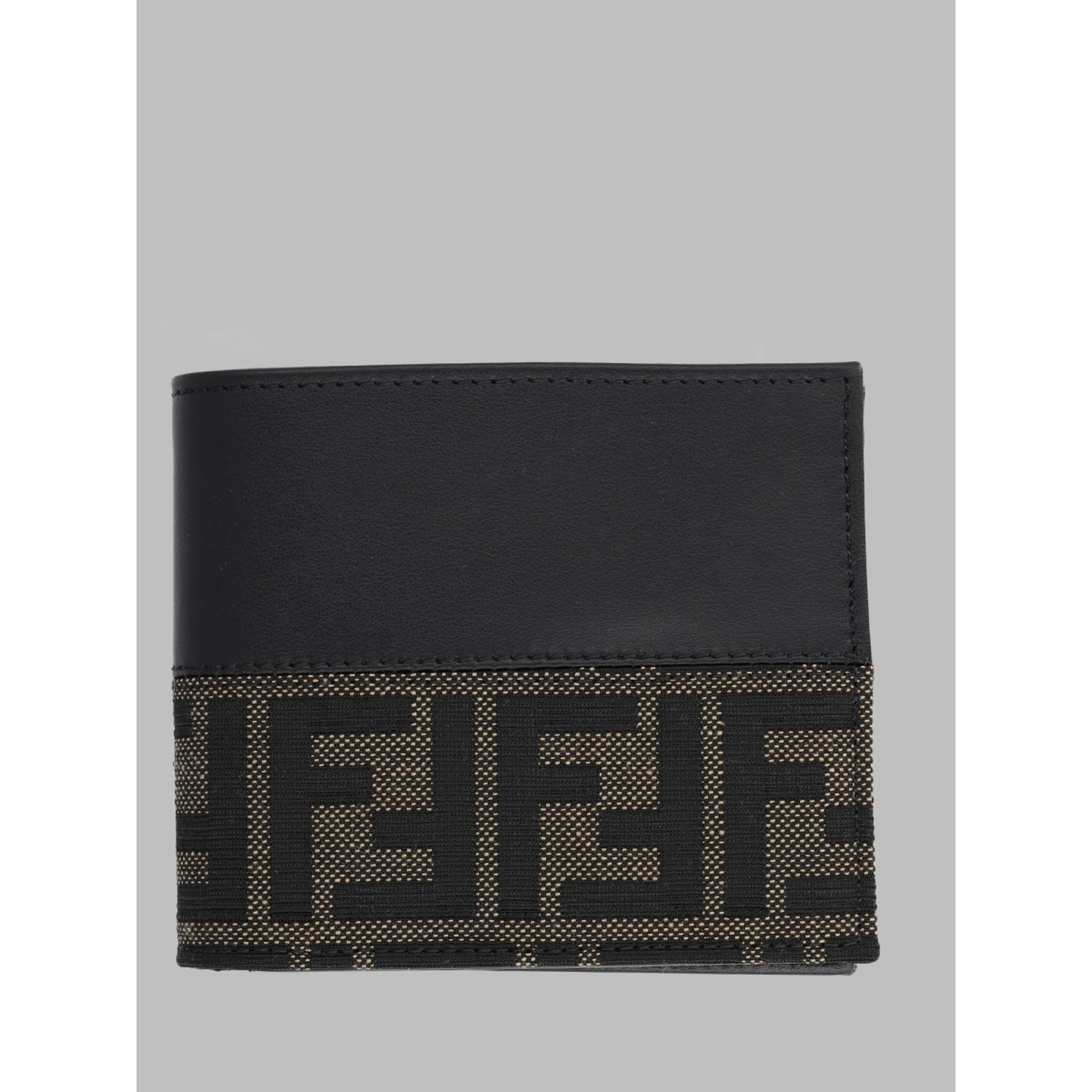 Portafoglio Bifold FF con Fascia in Jacquard