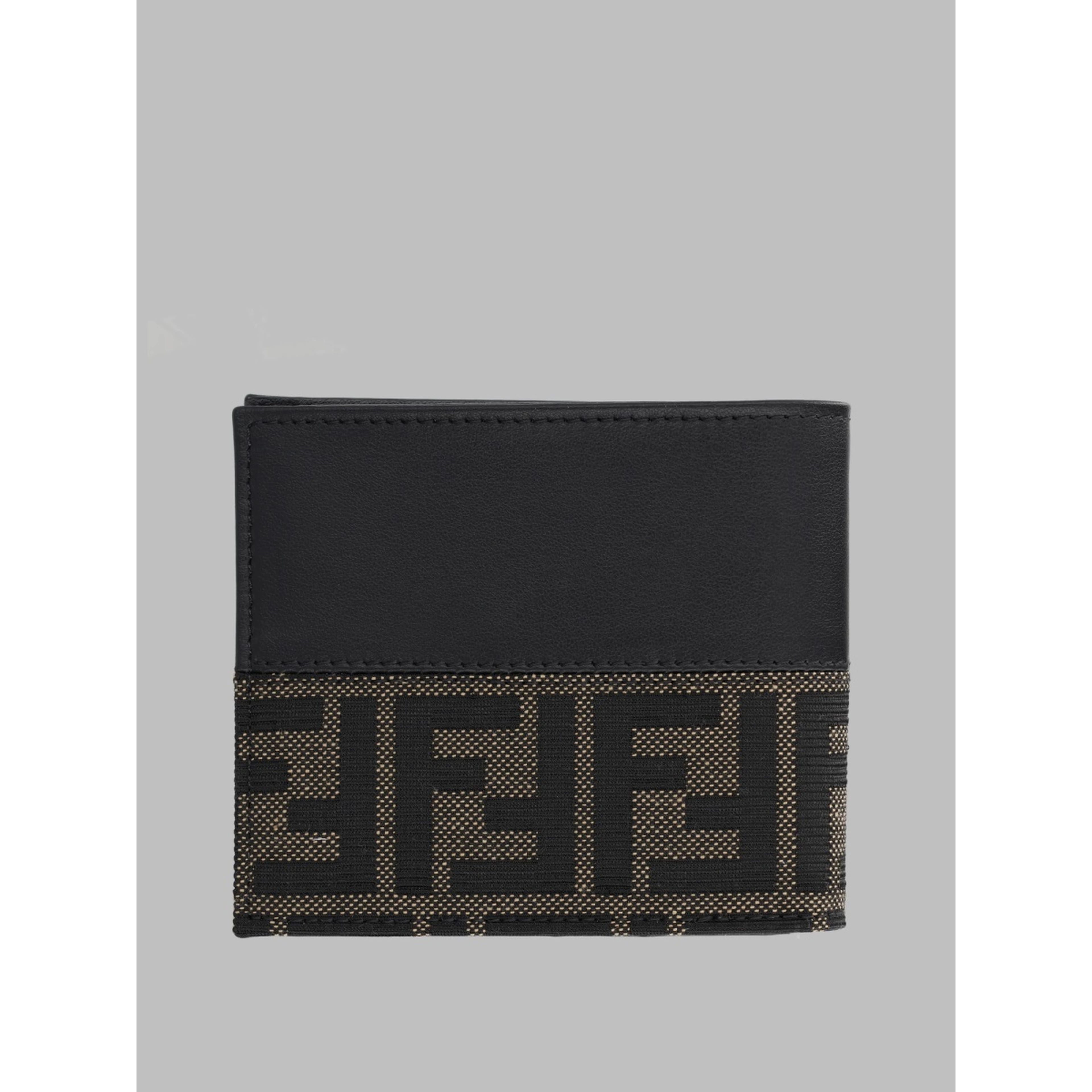 Portafoglio Bifold FF con Fascia in Jacquard