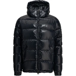 Short down jacket with logo
