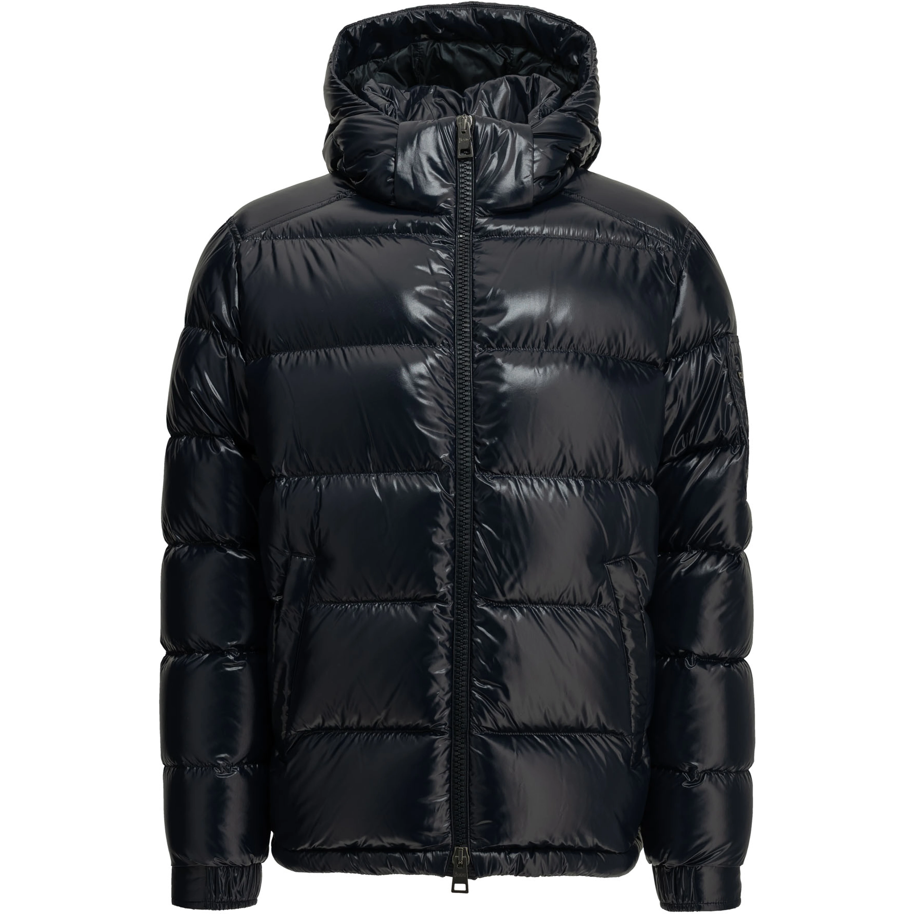 Short down jacket with logo