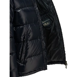 Short down jacket with logo