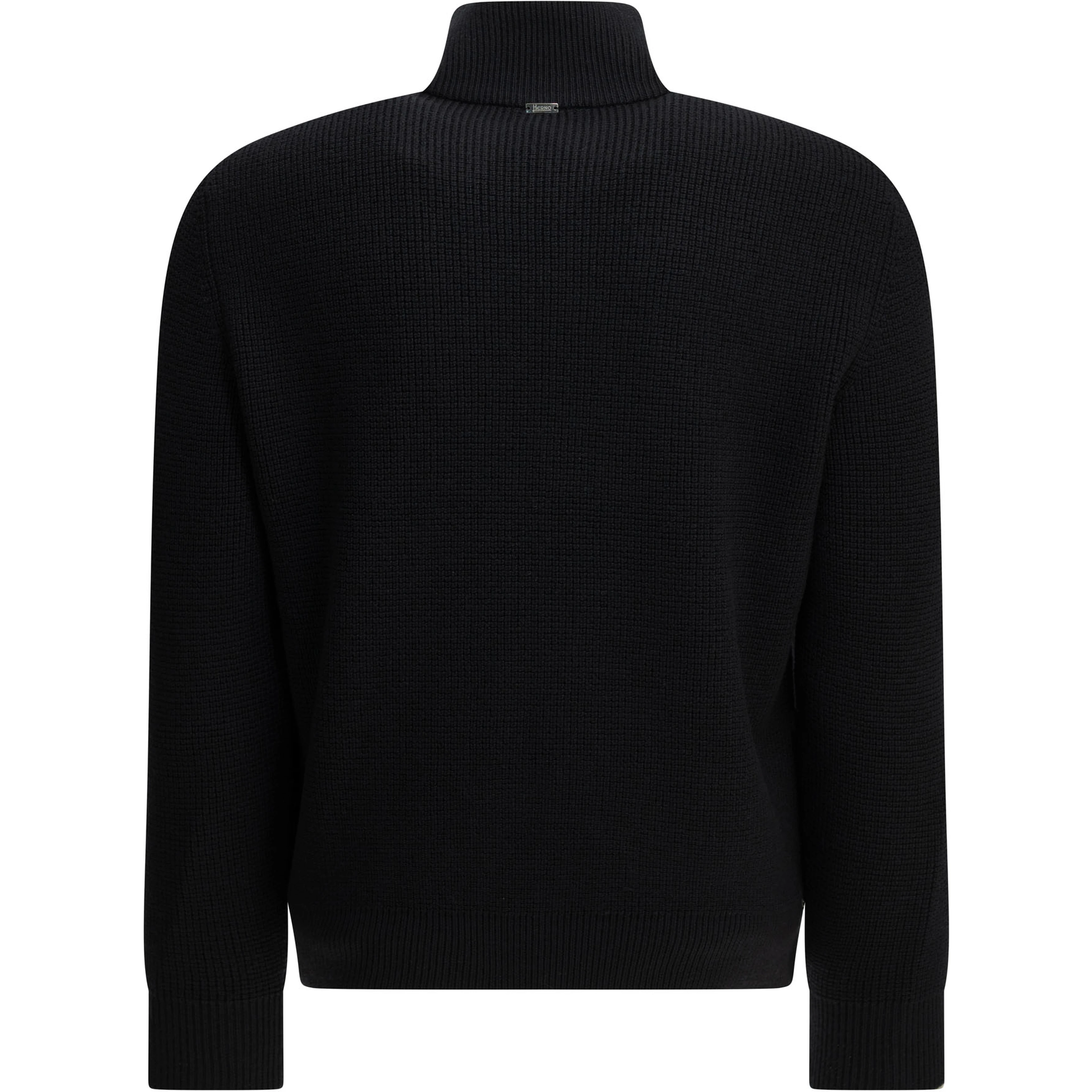 Padded wool cardigan