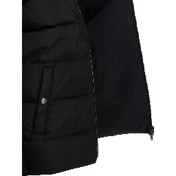 Padded wool cardigan