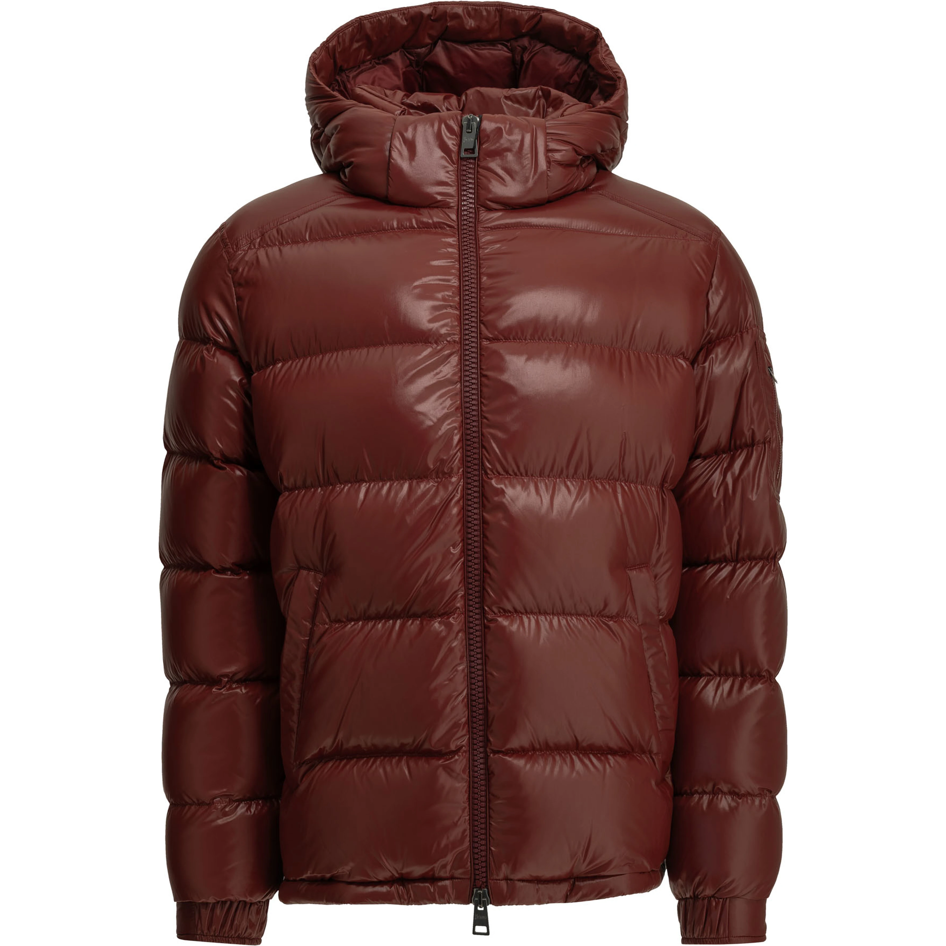 Short down jacket with logo