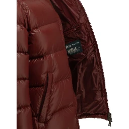 Short down jacket with logo