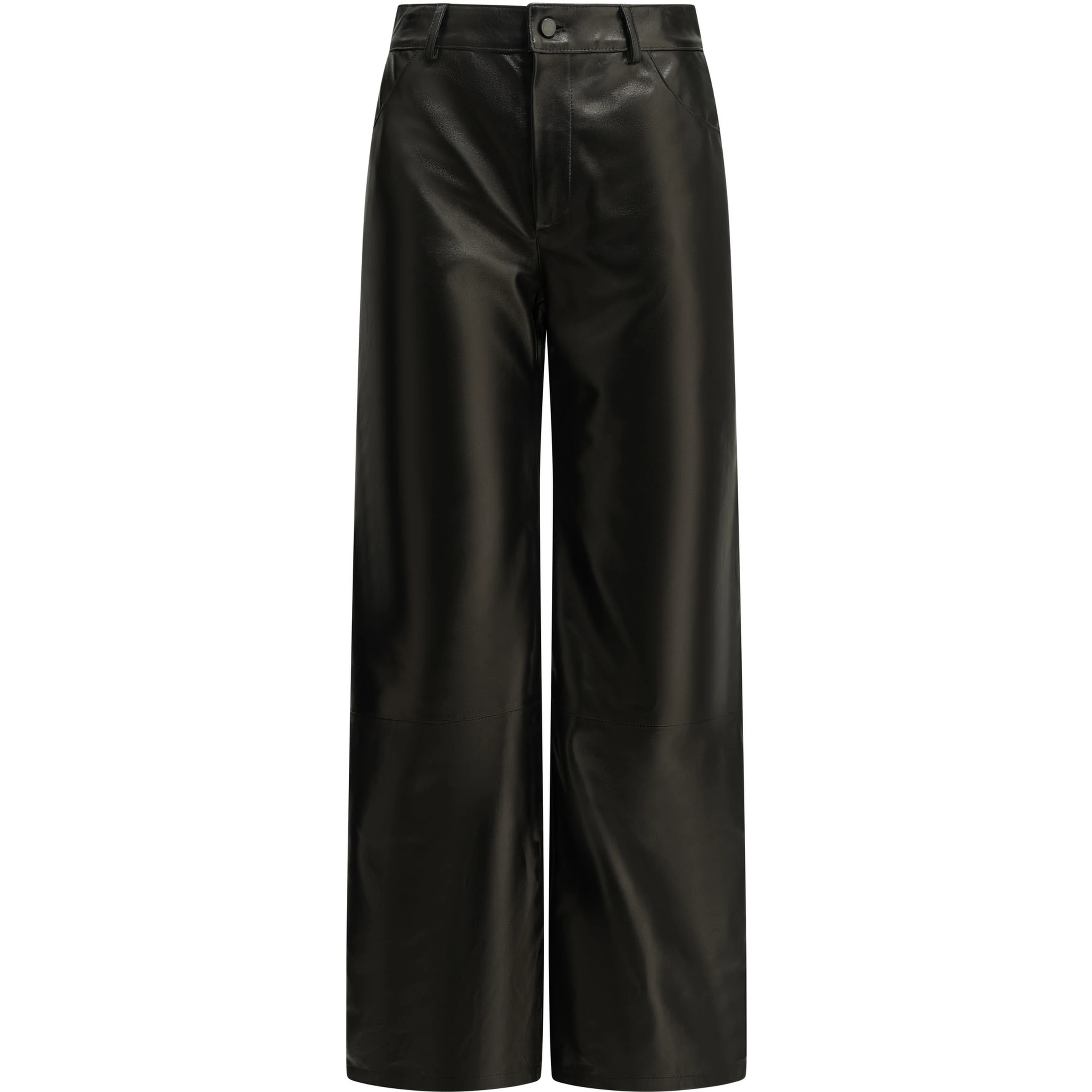 Casual nappa leather pants