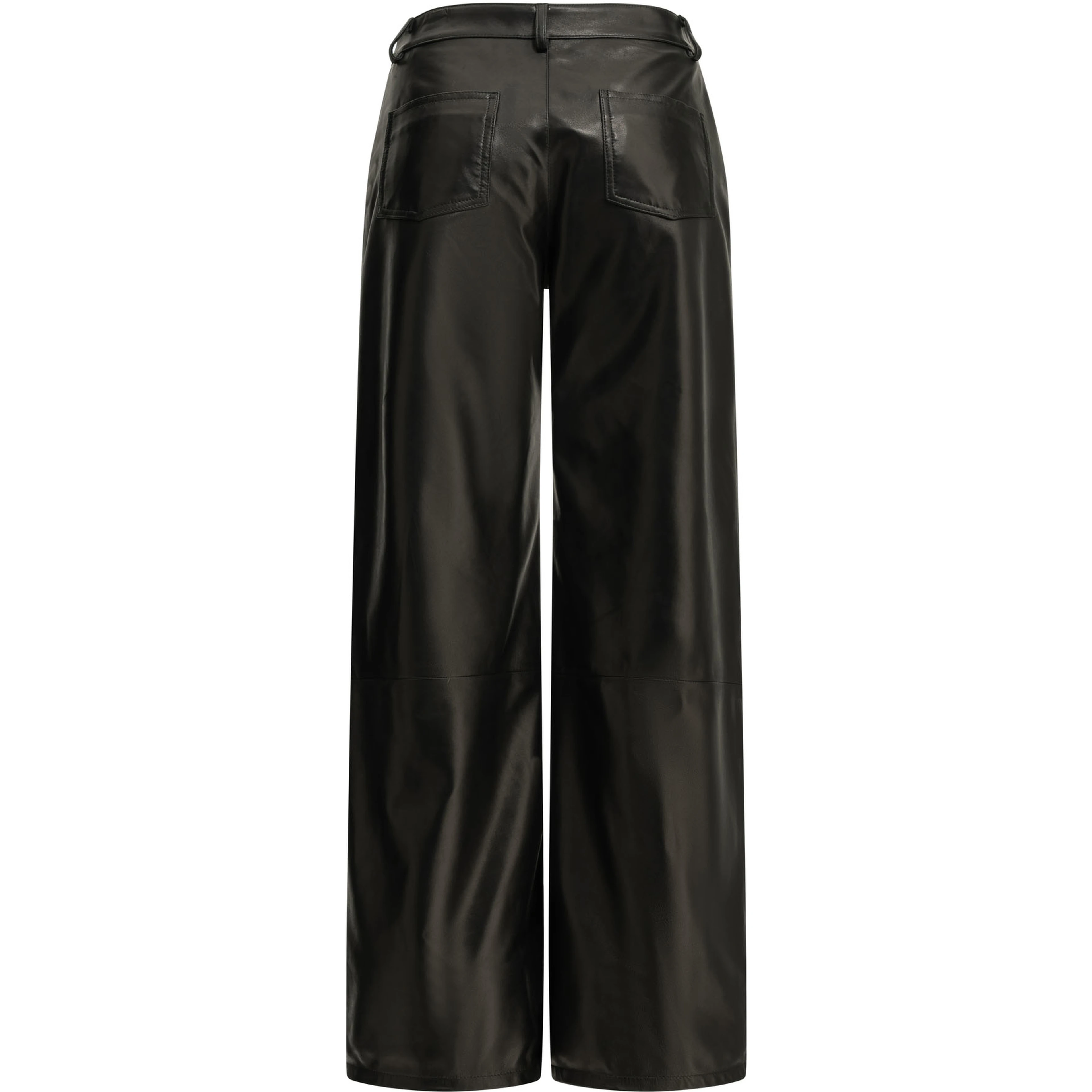 Casual nappa leather pants