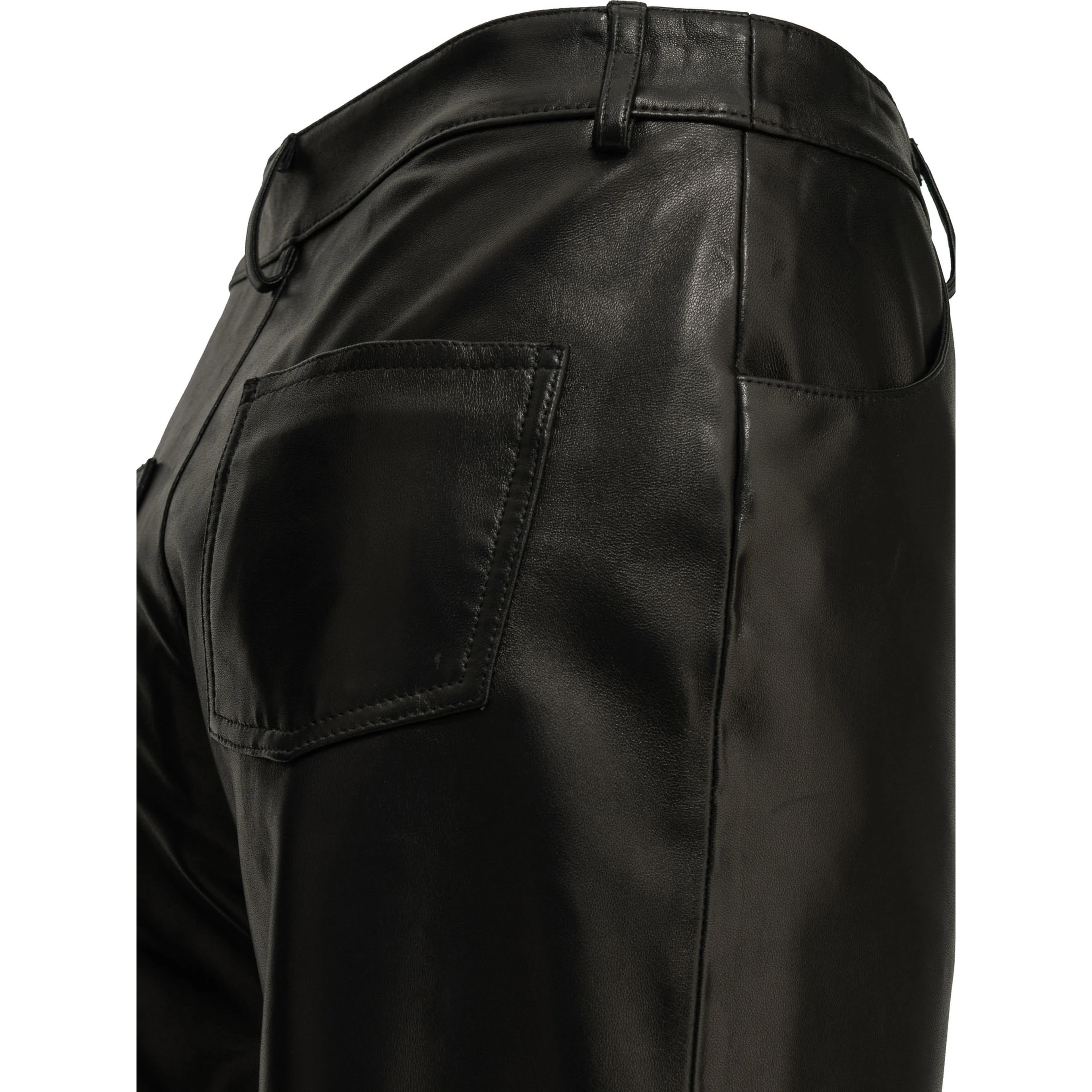 Casual nappa leather pants