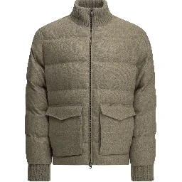 Tweed bomber jacket