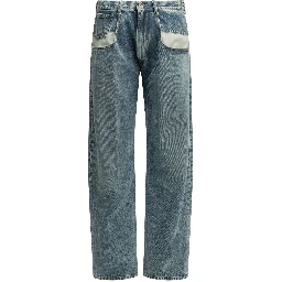 "Boyfriend" Straight-Leg Jeans