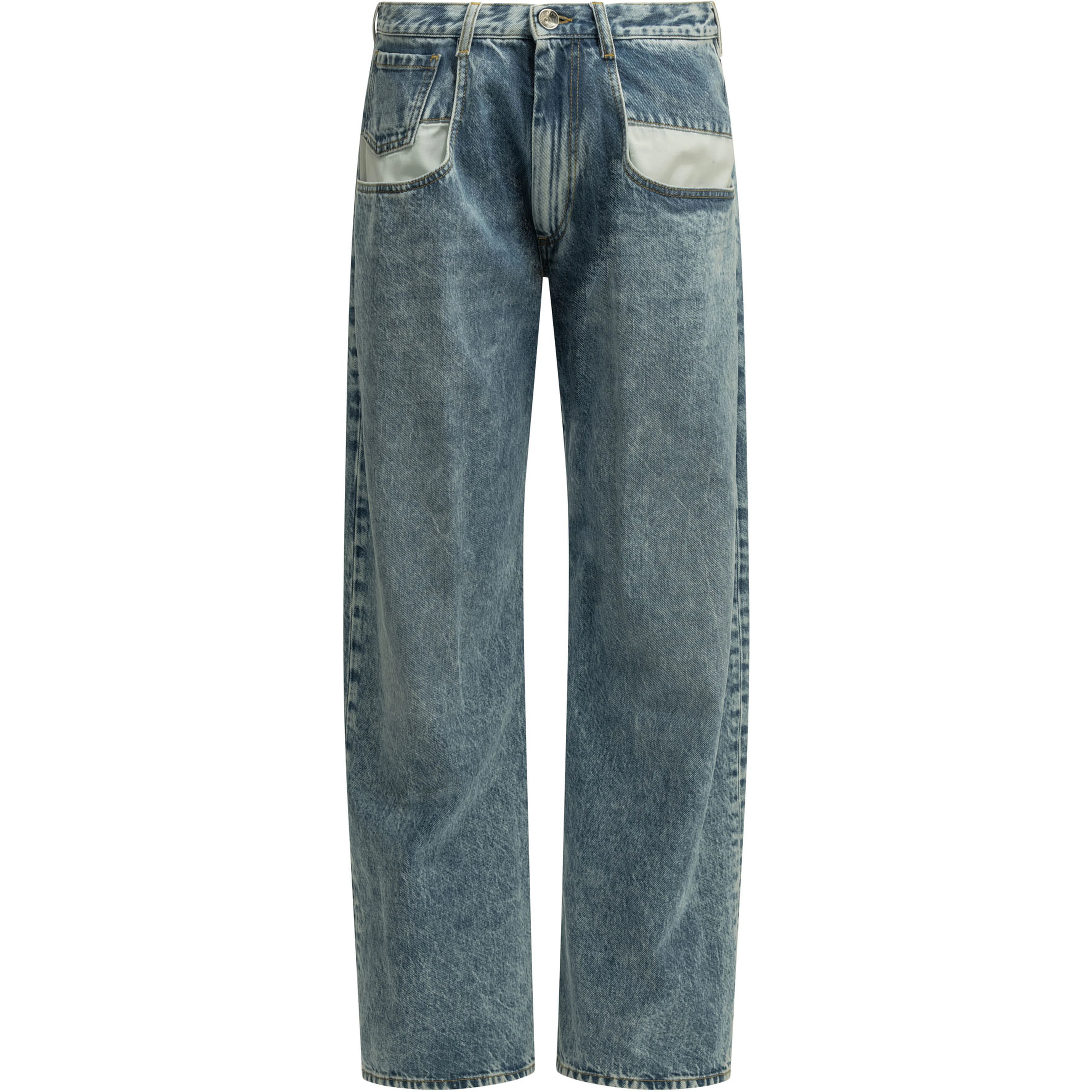"Boyfriend" Straight-Leg Jeans