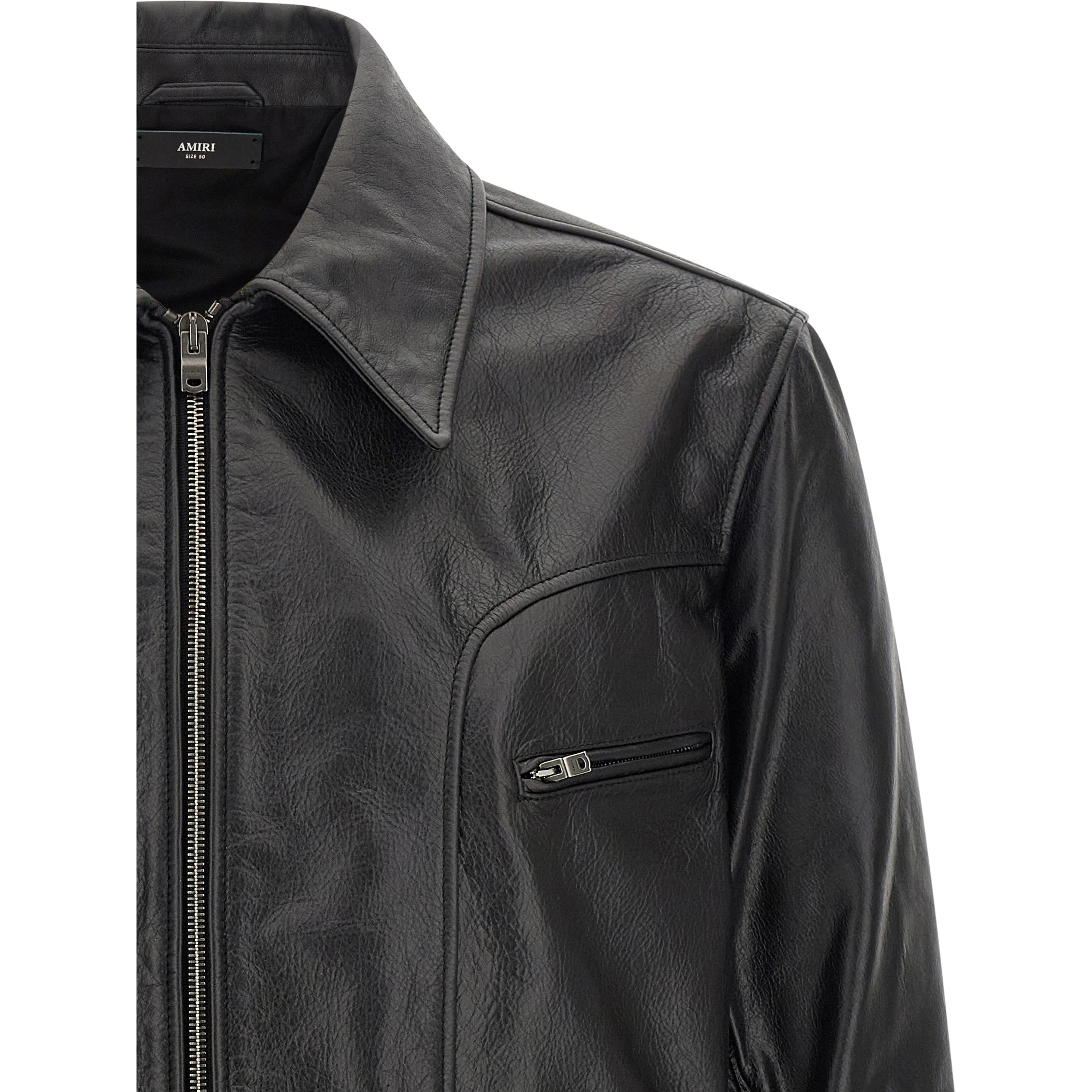 Black Calfskin Leather Jacket
