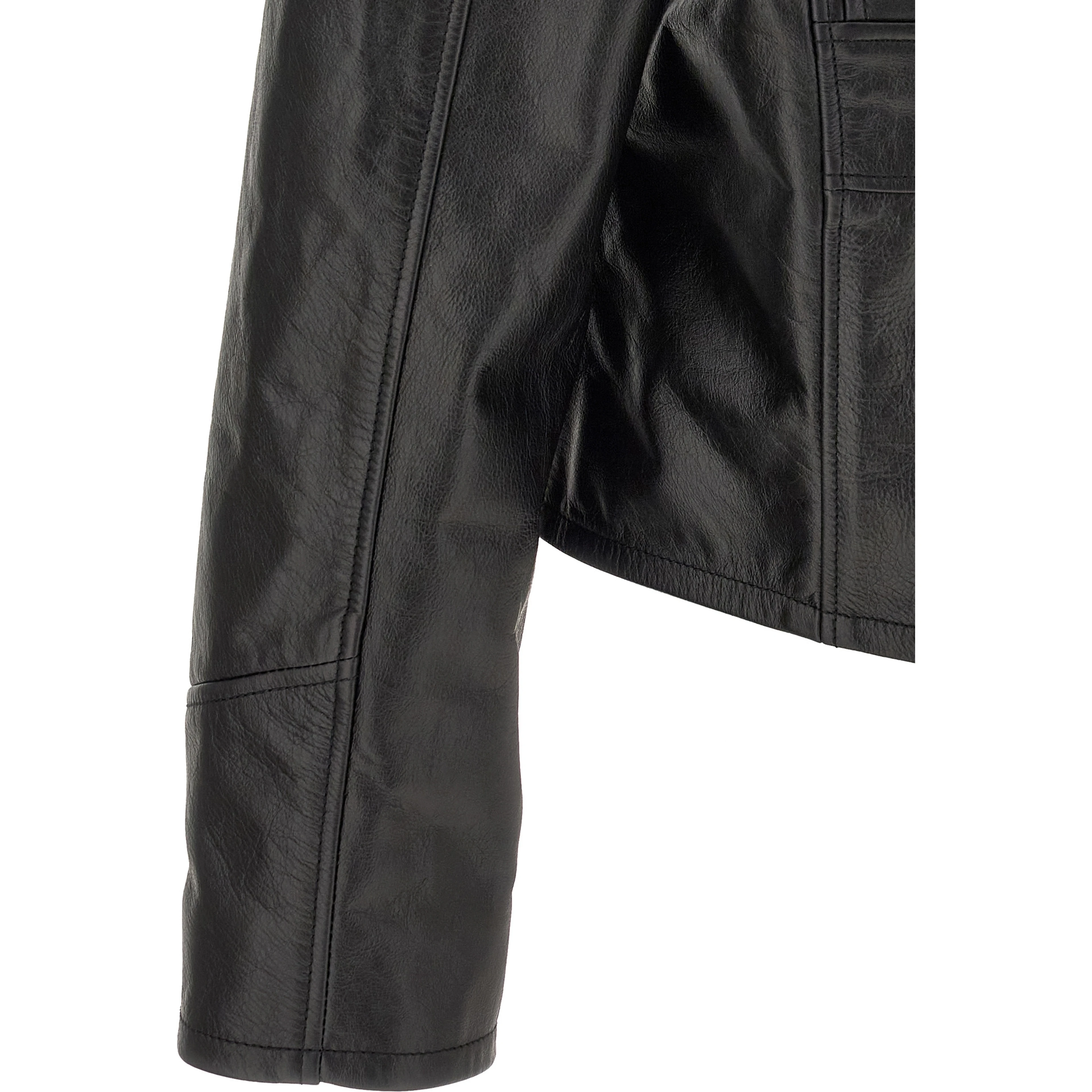 Black Calfskin Leather Jacket