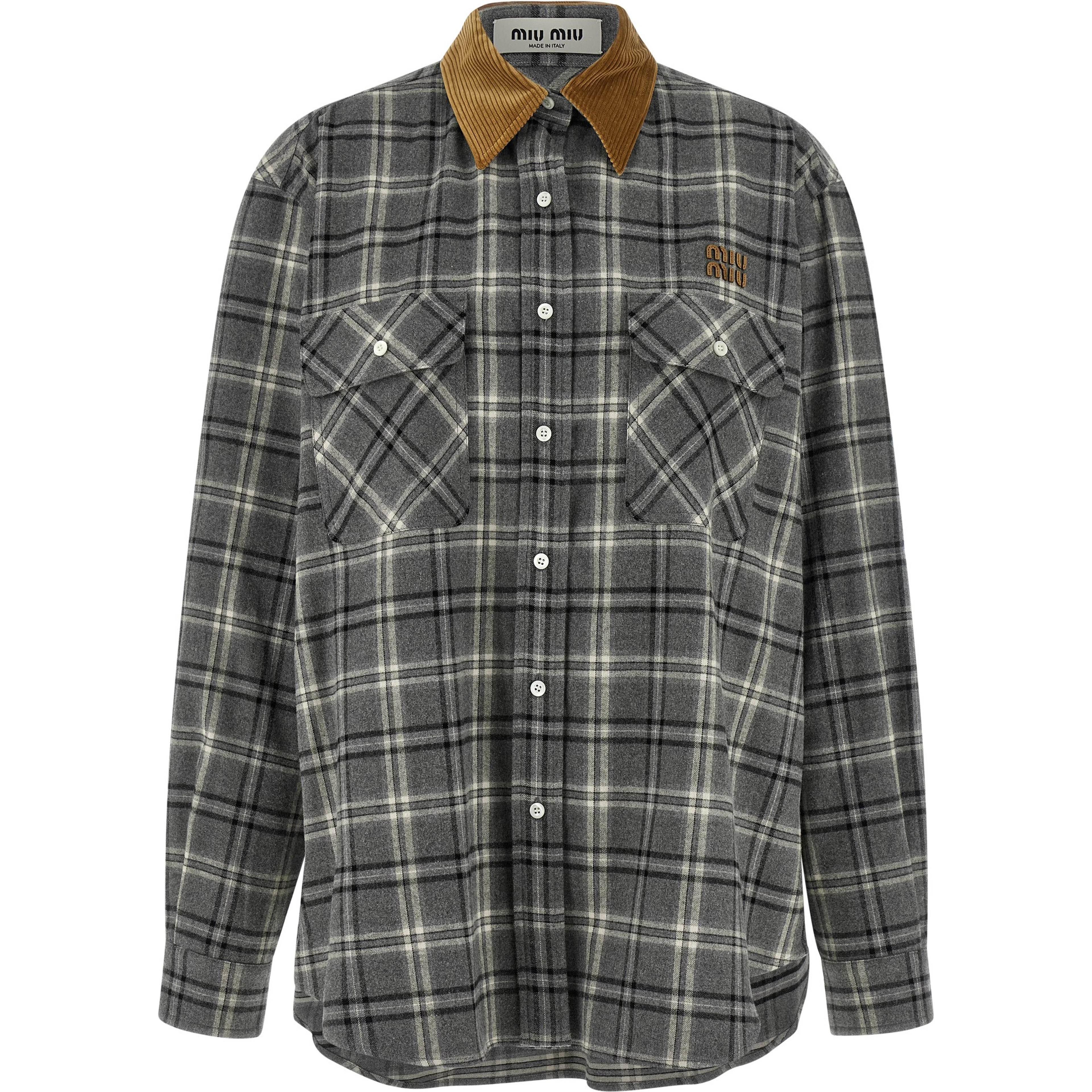 Gray Cotton Blouse