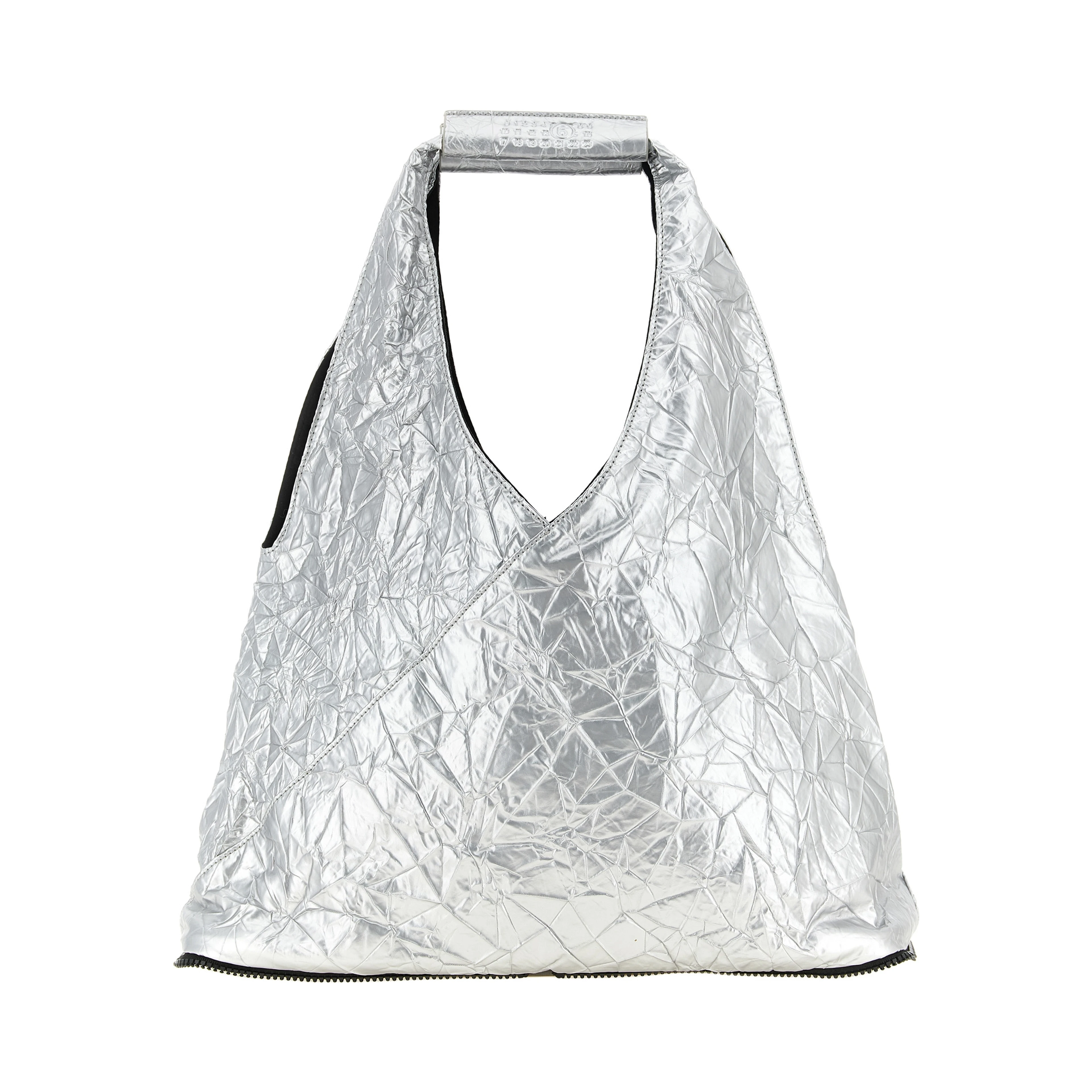 Silver Polyethylene Tote Bag