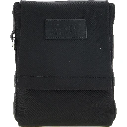 Black Polyamide Crossbody Bag