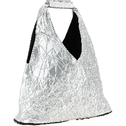Silver Polyethylene Tote Bag