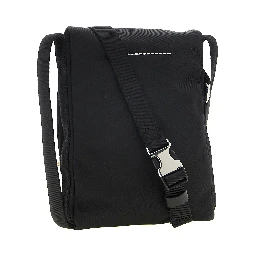 Black Polyamide Crossbody Bag