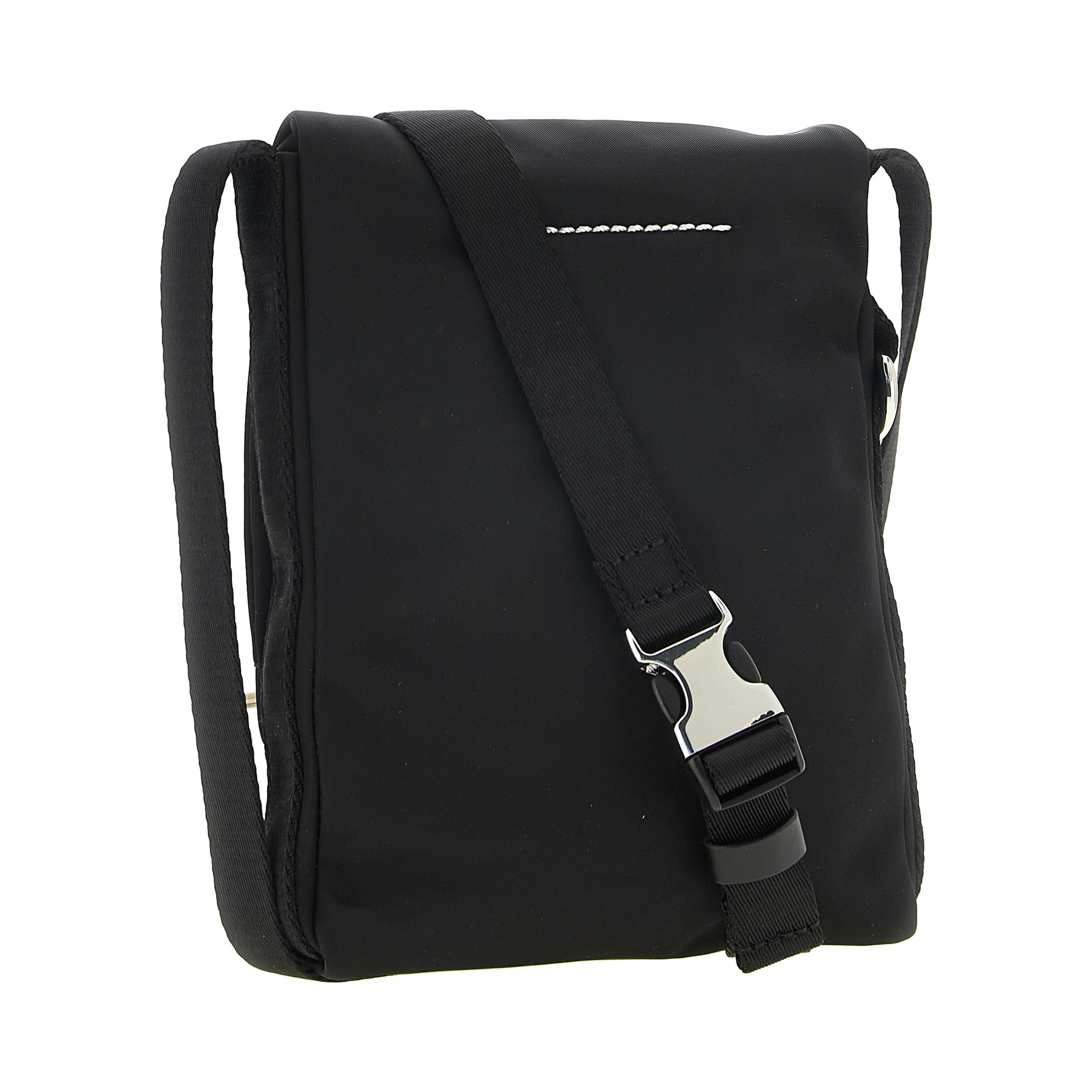 Black Polyamide Crossbody Bag