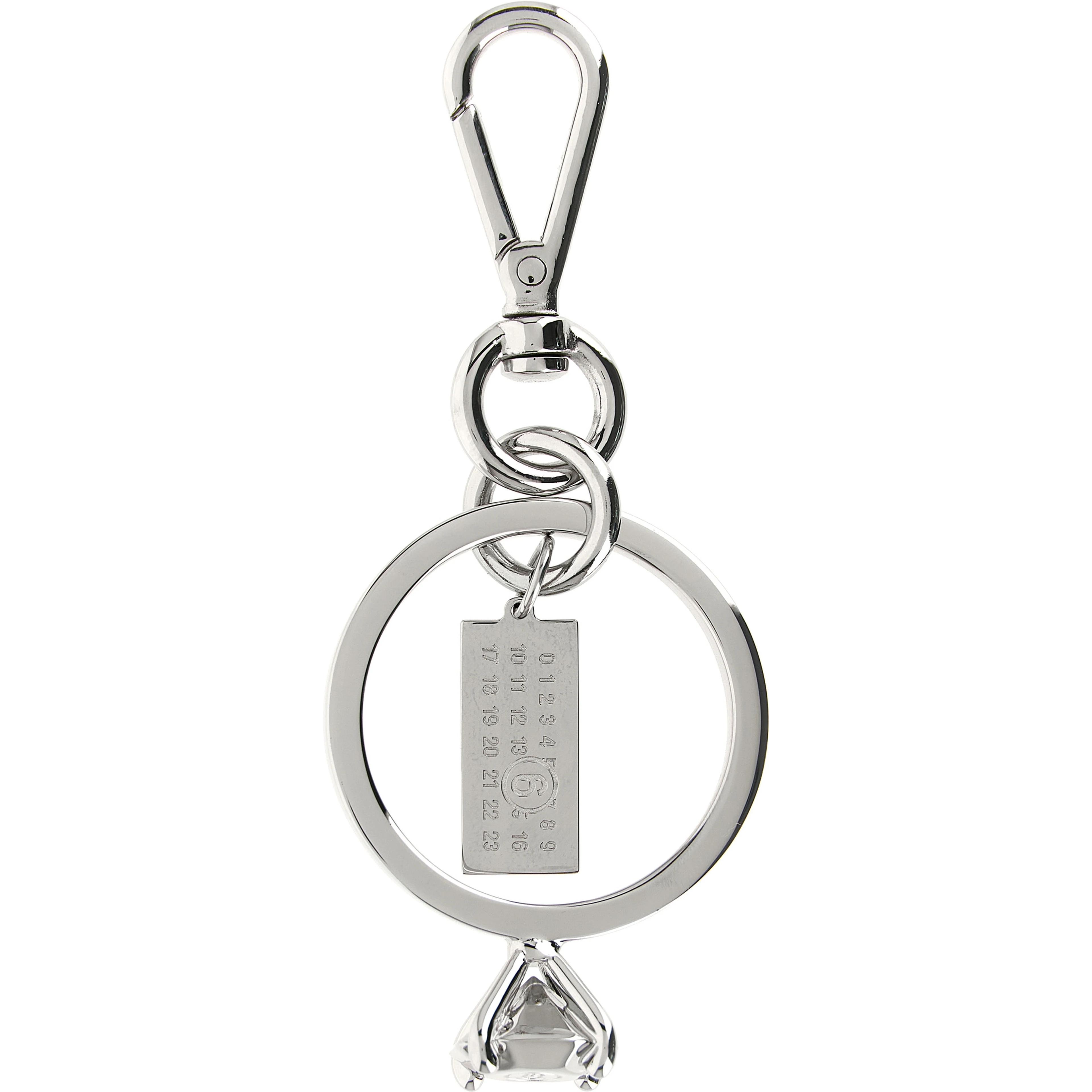 Silver Brass Keychain