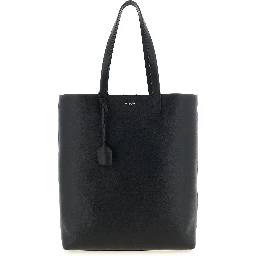 Black Calfskin Tote Bag