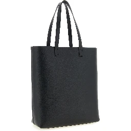 Black Calfskin Tote Bag