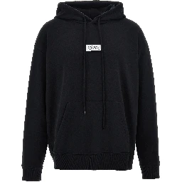 Black Cotton Sweatshirt