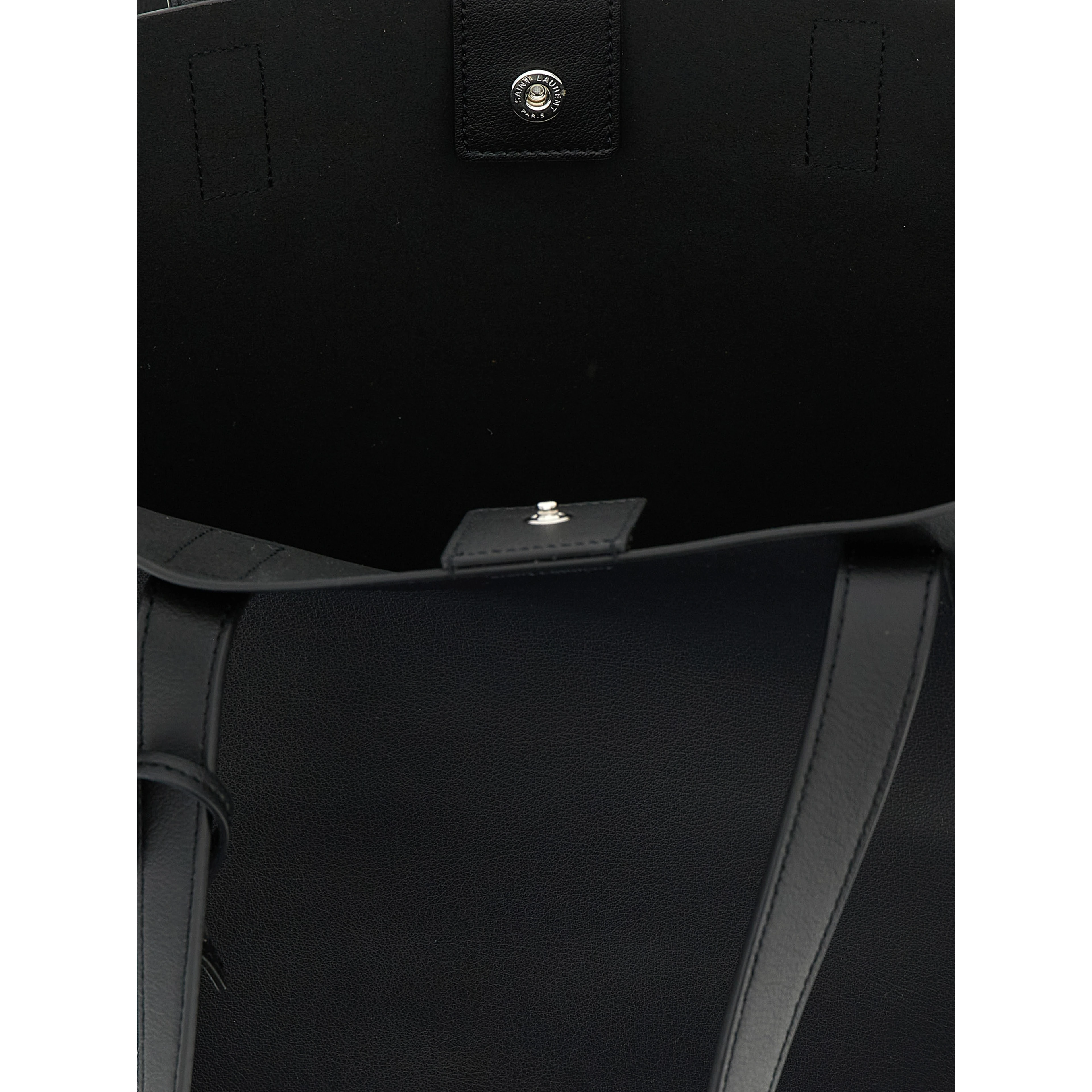 Black Calfskin Tote Bag