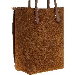 Brown Cowhide Shoulder Bag