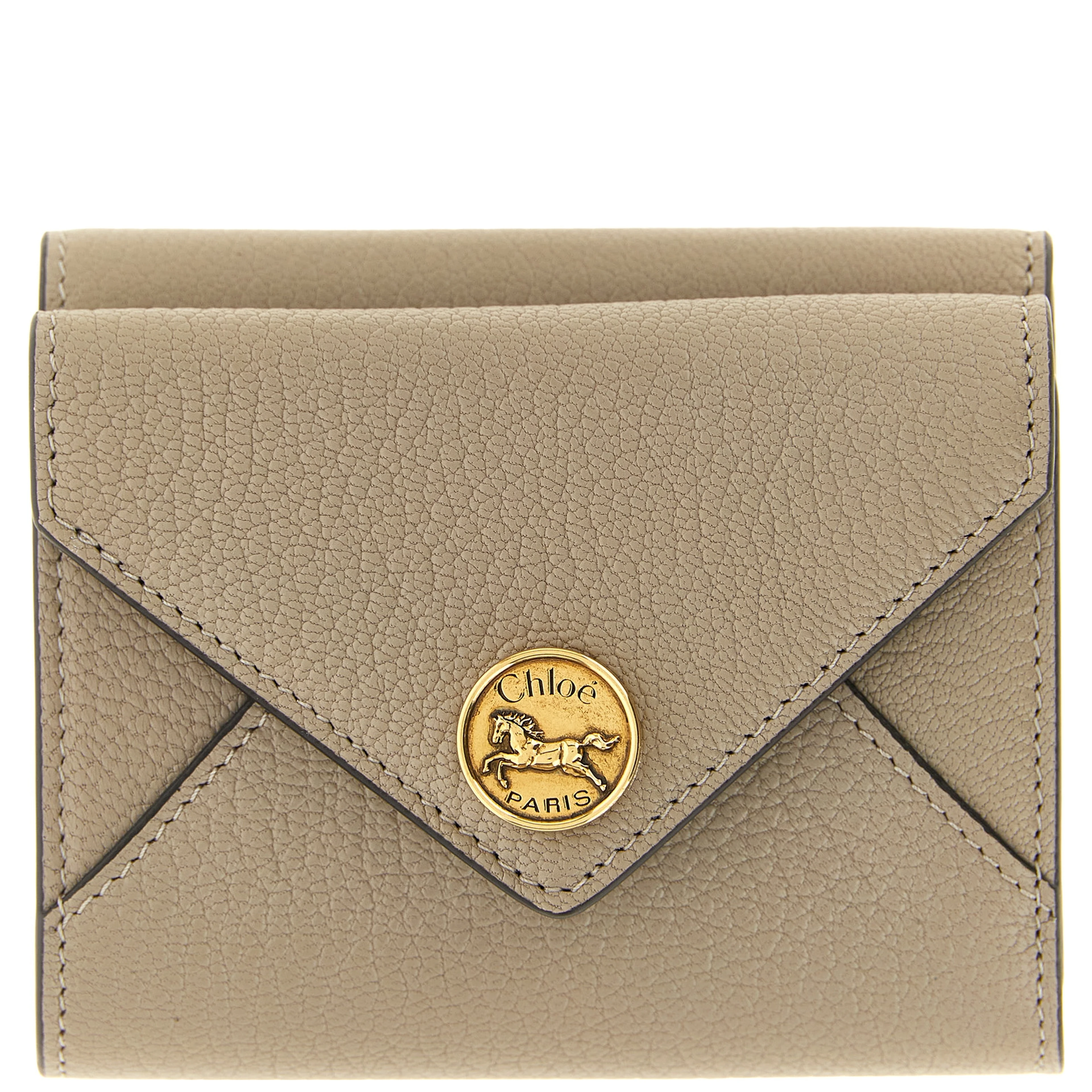 Beige Goatskin Cardholder
