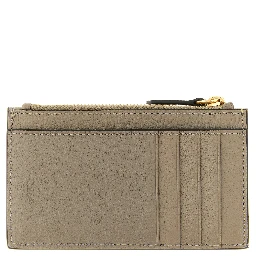 Beige Goatskin Cardholder